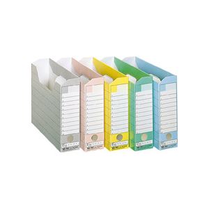 ■商品内容【ご注意事項】この商品は下記内容×5セットでお届けします。折りたたんだ状態から両端を押すと底の部分が起き上がる、ワンタッチ組立式です。●机の引出しにA4サイズを横向きに収納できる背幅78mmのボックスファイル、青です。●サイドに、持ち運びに便利な持ち手があります。■商品スペックサイズ：A4ヨコ色：青寸法：W316×D78×H260mm組立方法：ワンタッチ組立式材質：ダンボール(再生紙)■送料・配送についての注意事項●本商品の出荷目安は【3 - 10営業日　※土日・祝除く】となります。●お取り寄せ商品のため、稀にご注文入れ違い等により欠品・遅延となる場合がございます。●本商品は仕入元より配送となるため、沖縄・離島への配送はできません。