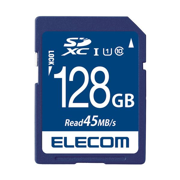 楽天Shop　E-ASU（まとめ）エレコムデータ復旧SDXCカード（UHS-I U1） 128GB MF-FS128GU11R 1枚【×10セット】