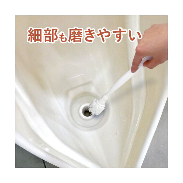 Shop E-ASUのコクヨ HibiFull（ヒビフル） 細部まで磨きやすいミニトイレブラシ 替えブラシ KHF-TBR101X3 1パック（3本）｜アングル3
