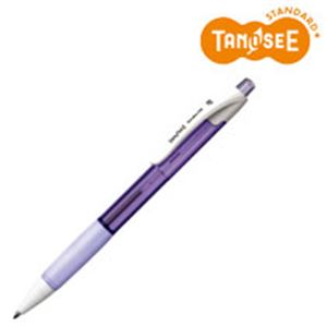 （まとめ）TANOSEE ノック式油性ボールペン（なめらかインク） 細字 0.7mm ラベンダー（インク：黒） 50本