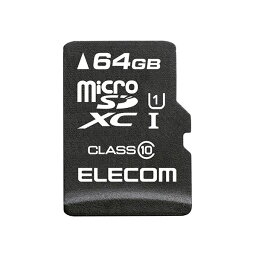 エレコム MicroSDXCカード／データ復旧サービス付／Class10／64GB MF-MSD064GC10R