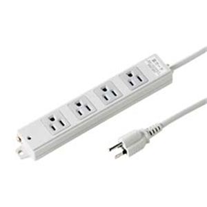 工事物件雷ガードタップ（3P・マグネット付・4個口・3m） TAP-K4NSP-3