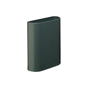 (まとめ)ダストボックス/ゴミ箱 【ダークグレー】5.6L マグネット付き 【×2セット】