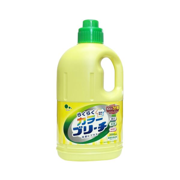 （まとめ） ミツエイらくらくカラーブリーチ 本体 2L 1本 【×10セット】