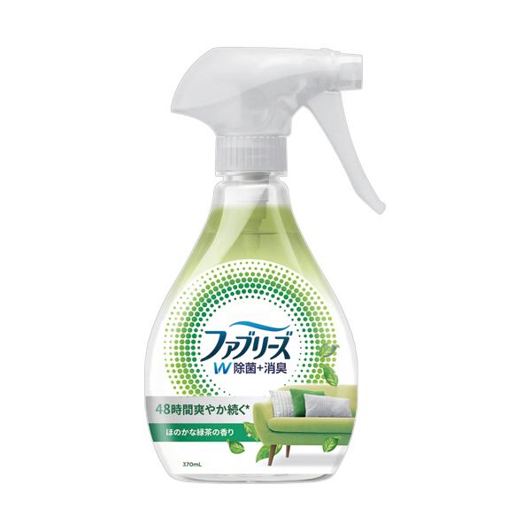 （まとめ） P＆G ファブリーズ ダブル除菌 緑茶成分入り ほのかな緑茶の香り 本体 370mL 1本 【×5セット】