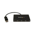 StarTech.com MSTハブ マルチモニタースピリッタ 4K対応 ディスプレイポート(オス)-(メス)×4口 Windows用ブラック MSTDP124DP 1個(2)