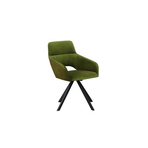 チェア グリーン ベルベット調生地 パーソナルチェア ダイニングチェア 椅子 チェア UP 364 DAVIS ダヴィス spin chair【代引不可】 [2]