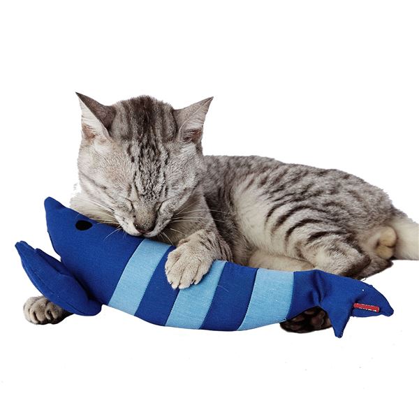 （まとめ）けりぐるみ 大好きブルーのエビ【×3セット】 (猫用玩具)