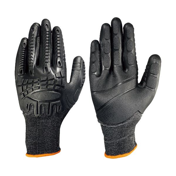 〔まとめ〕 富士グローブ インパクトタフ BD-506 L 黒 7063 1双 〔×2セット〕