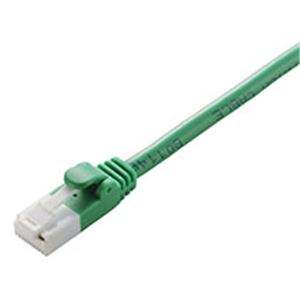 RoHS指令準拠 CAT5E対応 爪折れ防止 LANケーブル 10m/簡易パッケージ仕様(グリーン)
