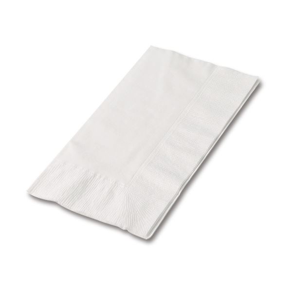 カラーナプキン 2PLY 8つ折 白無地1セット(2000枚:50枚×40パック)