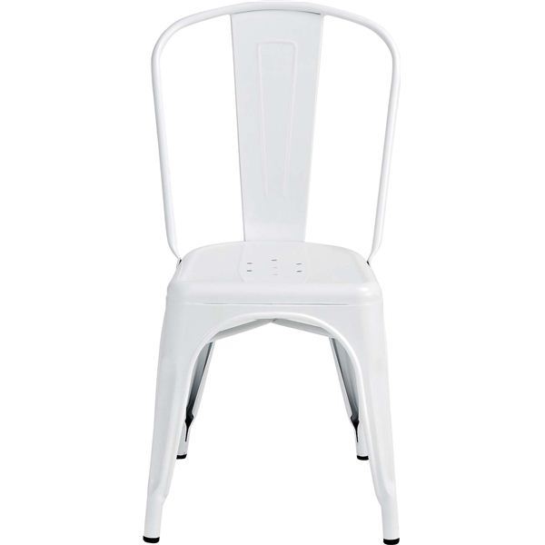 Without Backrest - スタッキングチェア パーソナルチェア 幅45cm アイボリー スチール クレールチェア リビング ダイニング
