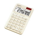 シャープ カラー・デザイン電卓 10桁ミニナイスサイズ ベージュ系 EL-M336-CX 1台(2)