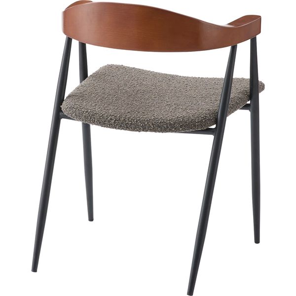 チェア ブラウン (約W56×D52.5×H73.5×SH44cm) 完成品 [2]