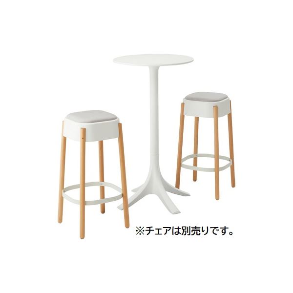 カウンターテーブル 約幅60cm ホワイト ポリプロピレン ハイテーブル 組立品 チェア別売 リビング ダイニング インテリア家具 [3]