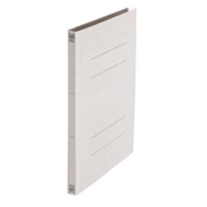 プラス フラットファイル/紙バインダー 【A4/2穴 100冊】 No.021N グレー(灰)