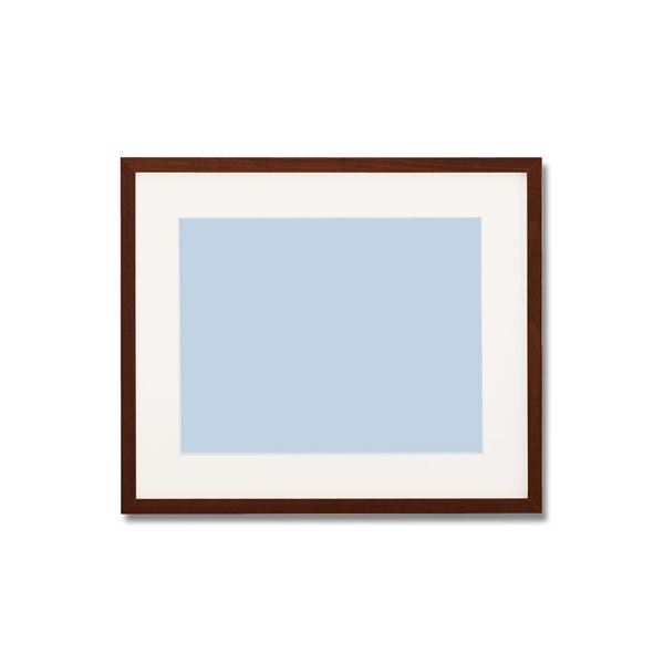 〔 軽量 水彩額 〕 水彩額F8 ブラウン 縦横兼用 色あせを防ぐUVカットアクリル・マット付き 絵画 額 額縁 フレーム