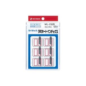 ■サイズ・色違い・関連商品関連商品の検索結果一覧はこちら■商品内容【ご注意事項】・この商品は下記内容×20セットでお届けします。■商品スペック便利なラミネートインデックスラベル（赤枠中）です。整理や分類、表示に。透明保護フィルムつき。●材質：上質紙・保護フィルム：PET●ラベルサイズ：23mm×29mm、12面●赤枠（中）●シート数：10シート■送料・配送についての注意事項●本商品の出荷目安は【1 - 5営業日　※土日・祝除く】となります。●お取り寄せ商品のため、稀にご注文入れ違い等により欠品・遅延となる場合がございます。●本商品は仕入元より配送となるため、沖縄・離島への配送はできません。[ ML-232R ]