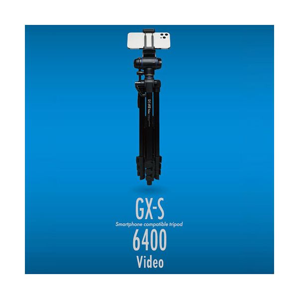 スリック SLIK GX-S 6400 Video ビデオ専用2ウェイ雲台を搭載したベーシック4段三脚がスマホ対応に進化 GX-S-6400-VIDEO