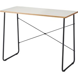 パソコンデスク 約幅100×奥行48×高さ75cm ホワイト スチール リビング 書斎 在宅ワーク インテリア家具 組立式 パソコンデスク 約幅100×奥行48×高さ75cm ホワイト スチール リビング 書斎 在宅ワーク インテリア家具 組立式