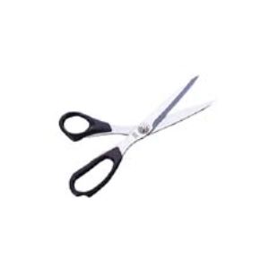 （まとめ）義春刃物 ステンレスハサミ T-240 ブラック【×3セット】