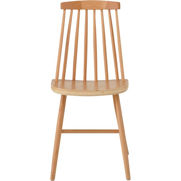 ダイニングチェア パーソナルチェア 幅41cm ナチュラル 木製 リビング 在宅ワーク 店舗 インテリア家具 備品 [3]