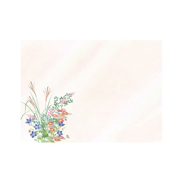 ヤマコー 用美 業務用 尺3四季彩まっと 花雅(はなみやび) 秋草 (100枚入) yamaco66456