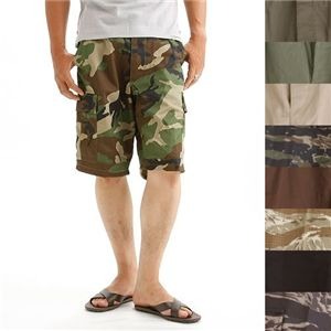 アメリカ軍 BDU カーゴ ショートパンツ XSサイズ リップストップ デザートタイガー...