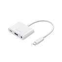 サンワサプライ イヤフォンジャック付きType-Cハブ ホワイト USB-5TCPA23W