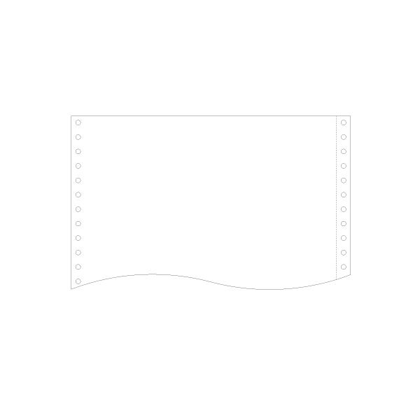 (まとめ）トッパンフォームズ再生紙ストックフォーム 白紙 1510-J 1P SN1510-J 1箱（2000折）【×3セット】