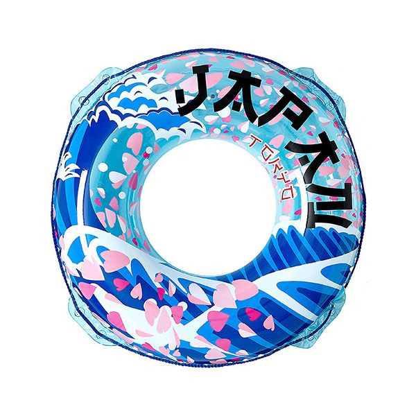 イガラシ プール・海水浴用 浮き輪 ジャパン 90cm すばやく膨らませられる かんたん空気栓 RLC-290V