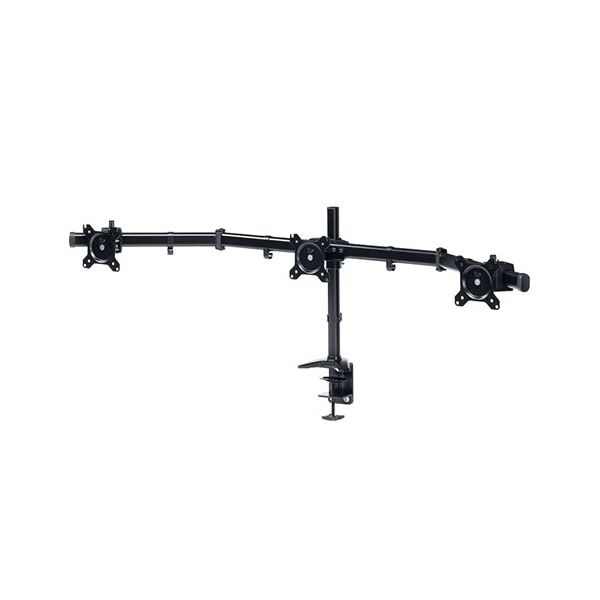 サンワサプライ モニターアーム 3画面・横並び ブラック CR-LAC312BK 組立式