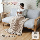 ひざ掛け 寝具 約70×120cm グレー 洗える 軽量 伸縮性 両面起毛 フランネル 肌触りなめらか ボリューム リビング ソファー【代引不可】(3)