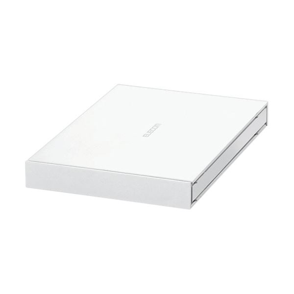 (まとめ)エレコム 外付けポータブルSSD 2TBホワイト ESD-EJ2000GWHR 1台【×3セット】