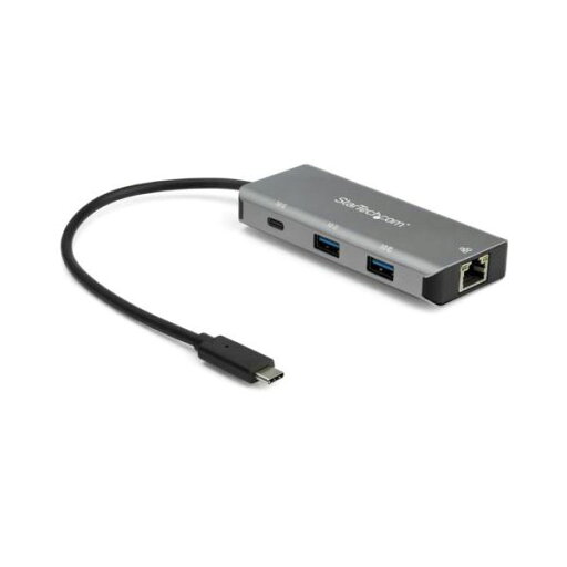 StarTech.com 3ポートUSB-Cハブ ブラック&スペースグレー HB31C2A1CGB 1個 StarTech.com 3ポートUSB-Cハブ ブラック&スペースグレー HB31C2A1CGB 1個