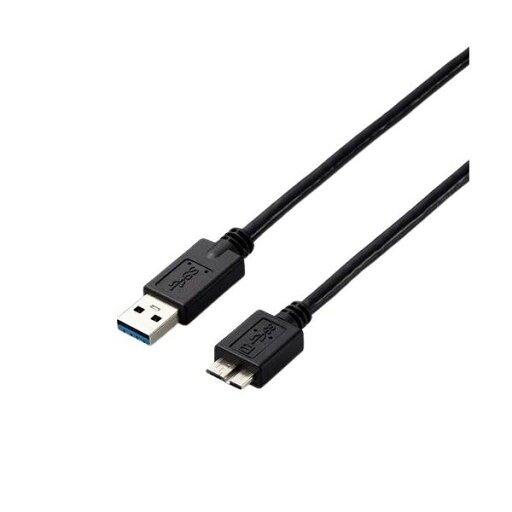 エレコム USB3.0A-microBケーブル 1.5m RoHS指令準拠(10物質) USB3-AMB15BK/ID 1本 エレコム USB3.0A-microBケーブル 1.5m RoHS指令準拠(10物質) USB3-AMB15BK/ID 1本