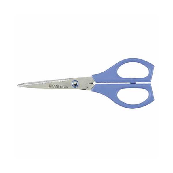 ライオン事務器ステンレスはさみ 刃渡り63mm 青 CS-160H 1セット（10本）(3.0)
