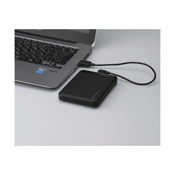 エレコムセキュリティ対策用外付けポータブルSSD 960GB ブラック ESD-PL0960GM 1台