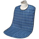 (まとめ)竹虎 食事用エプロン ソフラピレンエプロン チェック2WAYタイプ ブルー 2809 102280【×5セット】