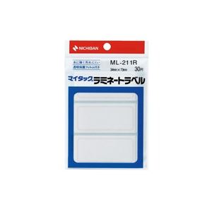 ■サイズ・色違い・関連商品関連商品の検索結果一覧はこちら■商品内容【ご注意事項】・この商品は下記内容×200セットでお届けします。■商品スペック透明なプラスチック保護フィルムつきのラベルです。水や汚れに強く、表示したい文字がいつまでも鮮明で消えたりしません。一般表示・什器備品表示・薬びんレッテル・お子様の学用品などの名札貼りに。●材質：上質紙・保護フィルム：PET●ラベルサイズ：34mm×73mm、3片●赤枠●シート数：10シート■送料・配送についての注意事項●本商品の出荷目安は【1 - 8営業日　※土日・祝除く】となります。●お取り寄せ商品のため、稀にご注文入れ違い等により欠品・遅延となる場合がございます。●本商品は仕入元より配送となるため、沖縄・離島への配送はできません。[ ML-211R ]