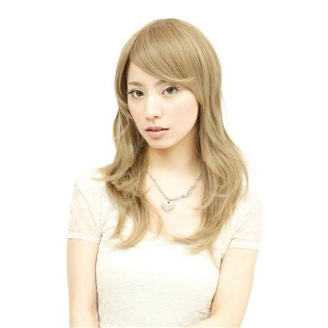 耐熱ウィッグ/コスプレ衣装 【サイドパーツシャギー ナチュラルゴールド】 ネット付き コテ ヘアアイロン可 『WIGGY RICH』