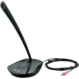 バッファロー(サプライ) マイクロフォン ミュート付 ブラック BSHSMPM100BKバーゲン