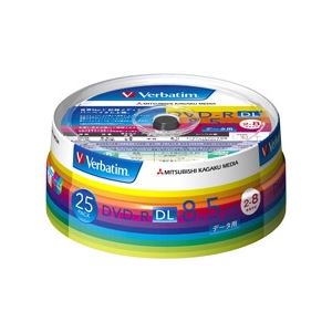 三菱化学メディア DVD-R DL 8.5GB PCデータ用 8倍速対応 25枚スピンドルケース入りワイド印刷可能 DHR85HP25V1