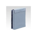 (まとめ) ファイル 布製図面袋 面ファスナー式 ZN-L05D ライトブルー 1冊入 【×3セット】(3)