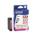 （まとめ） エプソン EPSON インクカートリッジ マゼンタ ICM69 1個 【×4セット】