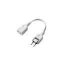 (まとめ)エレコム ACアダプタ用電源延長コード(1個口) T-ADR1WH【×10セット】(2)