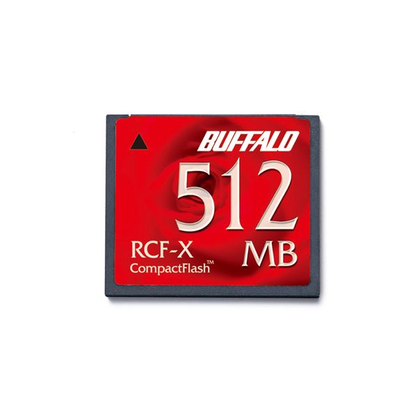 (まとめ) バッファロー コンパクトフラッシュ 512MB RCF-X512MY 1枚 【×2セット】