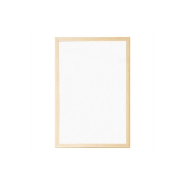 (業務用セット)ナカバヤシ ウッドホワイトボード W320×H470×D14mm WBM-E4732NMナチュラル木目【×2セッ..