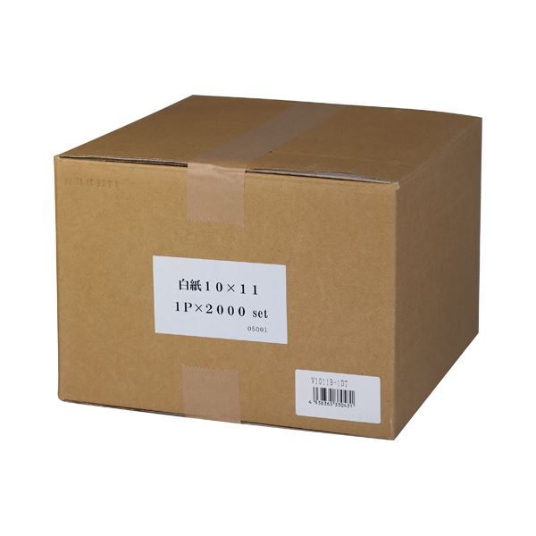 (まとめ) 小林クリエイト 白紙フォーム 10×11インチ 1P V1011B-1DT 1箱(2000枚) 