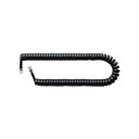 (まとめ) MCO 受話器用カールコード 0.3m ストレ-ト結線 黒 DC-J403S/BK 【×10セット】